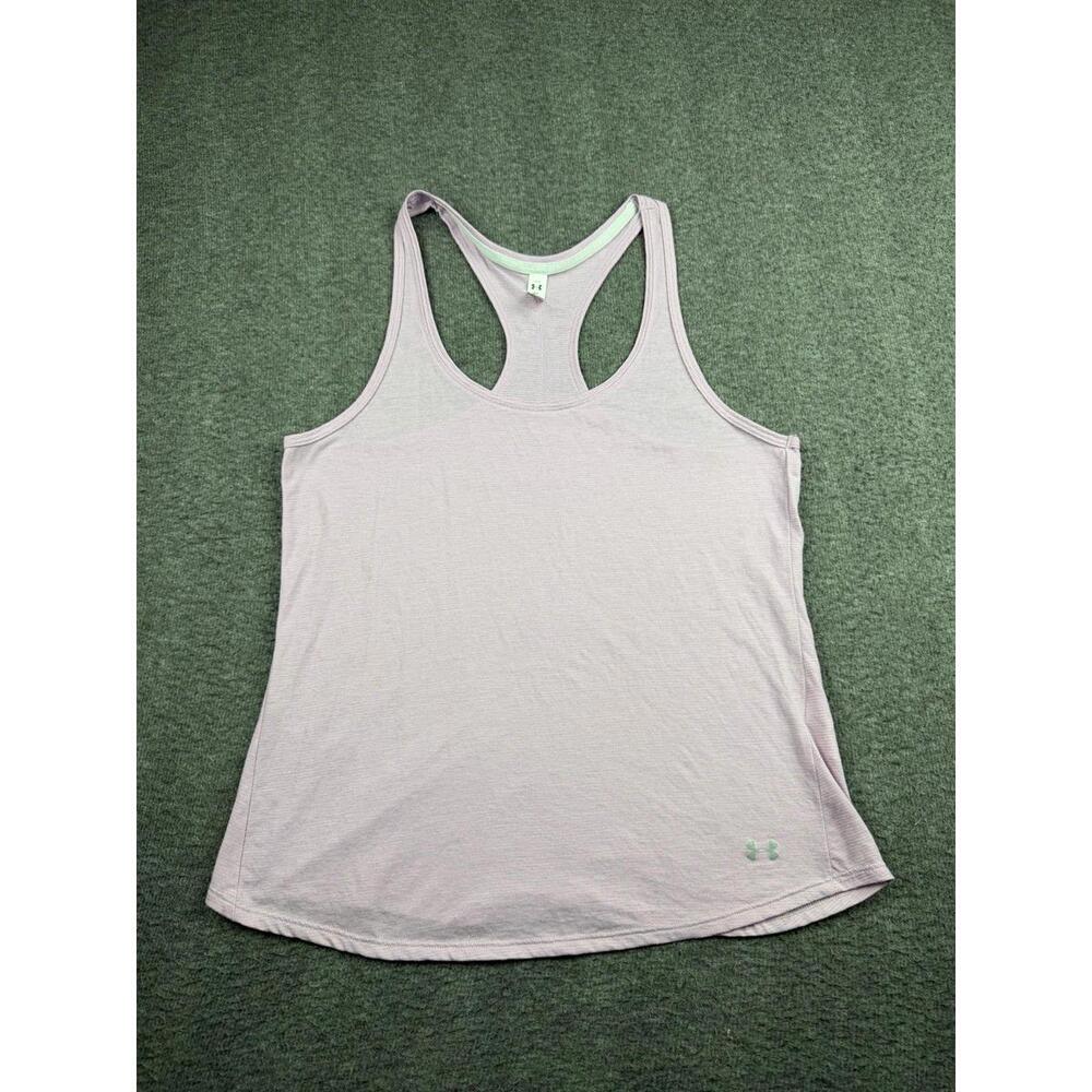Under Armour Women's M Medium Racerback Athletic Tank Top Pink